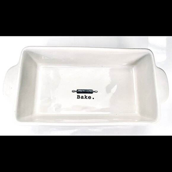 Rae Dunn Icon Rolling Pin Loaf‎ Ceramic Bake Dish - Picture 2 of 5
